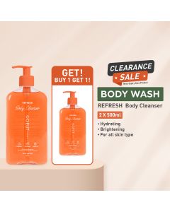 [ B1G1 - Near Expiry Date ] GEUT REFRESH Body Cleanser 500ml