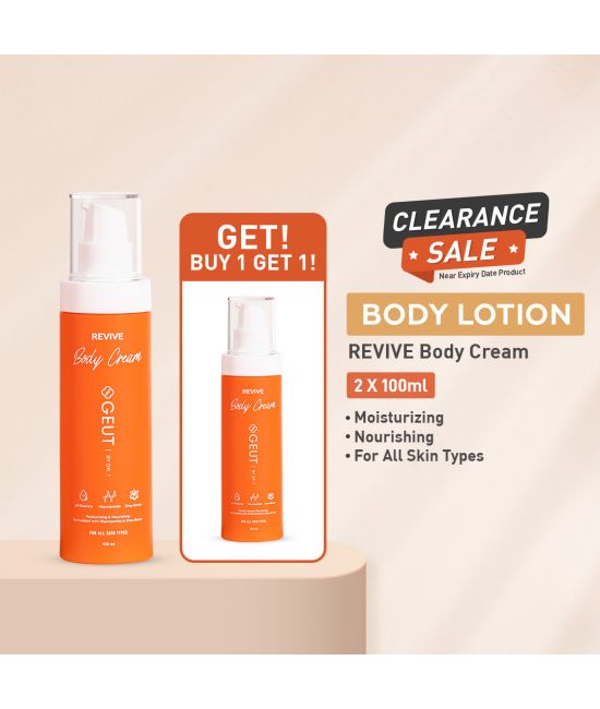[ B1G1 - Near Expiry Date ] GEUT REVIVE Body Cream 100ml