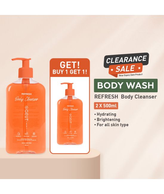[ B1G1 - Near Expiry Date ] GEUT REFRESH Body Cleanser 500ml